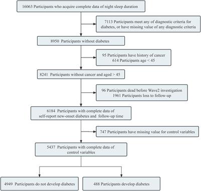 Restricted linear association between night sleep duration and diabetes risk in middle-aged and older adults: a 7-year follow-up analysis from the China health and retirement longitudinal study